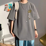 Summer Men's Casual Short Sleeve Trendy T-shirt, Bottoming Half Sleeves Shirt