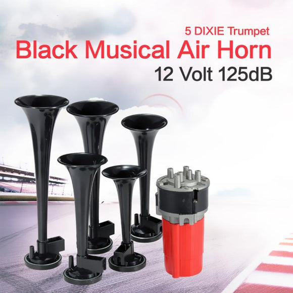 12V Universal Multi-tone Five-pipe Flute Horn