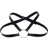 Punk Goth Big O-shaped Body Belt, Abdominal Belt