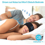 Wireless Bluetooth Sleeping Headband, Thin Soft Elastic Music Earphones, Eye Masks for Side Sleepers or Sporties