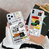 Transparent Barcode Mobile Phone Case