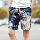 Linen Printed Five-minute Shorts