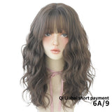 Natural Long Curly Hair-cover Wigs