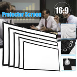 Foldable Movie Projector Screen, 16 to 9 or 16:9 Projection HD Home Theater Curtain Cloth