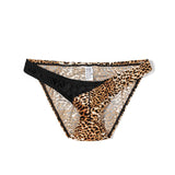 Men's Leopard Briefs, Fashion Wild, Male Underwear Mesh Breathable Tides