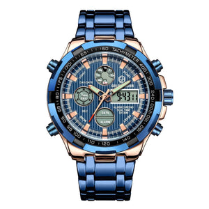 Men's Calendar Alloy Sports, Multi-function Watch