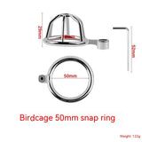 Male Stainless Steel, Catheterizable Chastity Lock