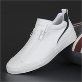 Double Zipper, Casual Men's Board Shoes