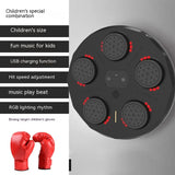 Children's Music Boxing Machine, Blue Light Reaction, Target Hitting, Intelligent Electronic Wall Hanging Device