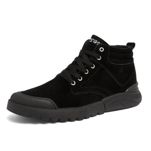 Ankle Boots, Men's Winter Warm Plush Shoes