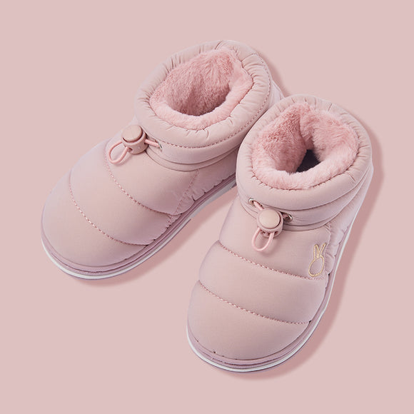 Cute Warm Boys and Girls Home Cotton Drag Canvas Shoes