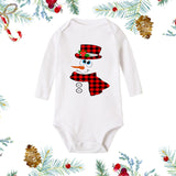 Christmas Newborn Baby White Long Sleeves Jumpsuit