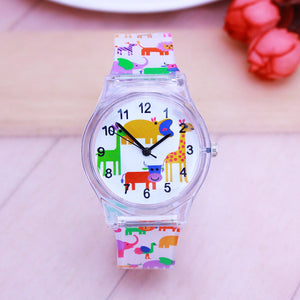 Male and Female, Students' Children Jelly Transparent Watch