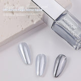 Magic Mirror Effect, Moonlight Aurora Powder, Nail Liquid