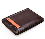 Flip PU Magic Wallet, Business Card Holder Pouch