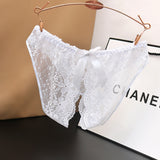 Ladies' Low Waist Lace Transparent Crotch-free Panties (Pack of 2)