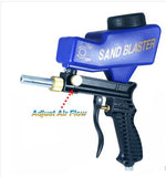 Portable Gravity Sandblasting Gun Pneumatic Set, Small Rust Sandblasting Machine