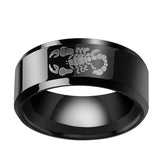 Scorpion Marking Titanium Steel Men's Ring