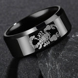 Scorpion Marking Titanium Steel Men's Ring