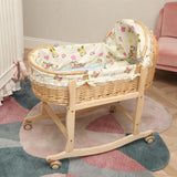 Newborn Anti-mosquito Sleeping Basket Rattan Bed Crib