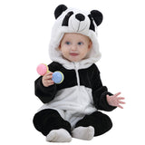 Flannel Hooded Baby Bodysuit