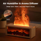 3D Flame Fireplace Aromatherapy Machine, Colorful Essential Oil Diffuser, Home Large Fog Volume Humidifier