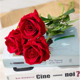 Artificial Red Rose, Living Room Home Decoration, Flowers Bouquet