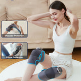 Heating Knee Electric Shoulder Vibrating Massage Pad for Physiotherapy, Leg Arthritis Elbow Joint Pain Relief Therapy