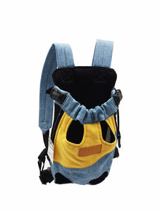 Portable Pet Canvas Chest Bag