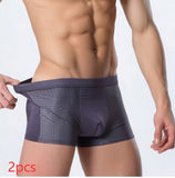 Ice Silk Men's Underwear, Mesh Boxers