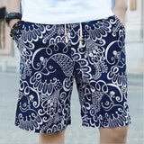 Linen Printed Five-minute Shorts