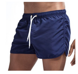 Wrap men's shorts, home pants, smooth beach boxers, slim swimwear