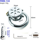 Stainless Steel Female Anti-escape, Flat Chastity Lock, Catherer Device