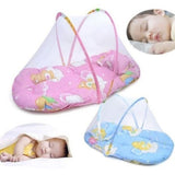 Portable Foldable Baby Kids Infant Bed, Dot Zipper Mosquito Net, Sleeping Cushion Tent