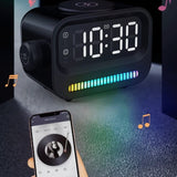 Three-in-one Atmosphere Light Digital Alarm Clock Speaker