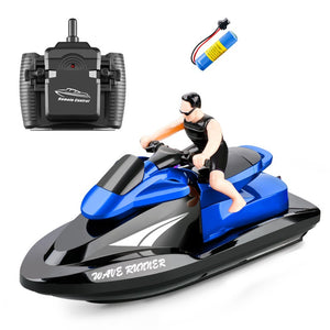 2.4G Remote Control Motorboat Water Speedboat Yacht Airship, Electric Children's RC Boat Toy