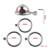 Male Stainless Steel, Catheterizable Chastity Lock