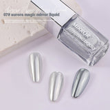 Magic Mirror Effect, Moonlight Aurora Powder, Nail Liquid