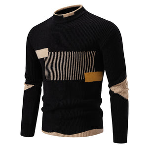 Men's Fashion Trend, Multicolor Woven Cotton Velvet Sweater