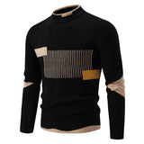 Men's Fashion Trend, Multicolor Woven Cotton Velvet Sweater