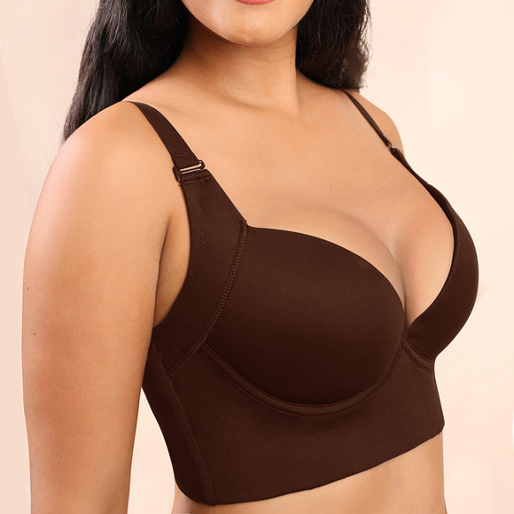 Large Size Glossy Surface without a Scratch, Push Up Breast Holding Anti-sagging Bra with Steel Ring