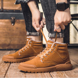 Ankle Boots, Men's Winter Warm Plush Shoes