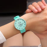 Cartoon Kids' Quartz Watch, Silicone Candy Color Students' Watch, Girls' Fashion Teens' Wristwatch