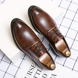 Men's Business Formal, Classic Round Head Leisure, Leather Shoes