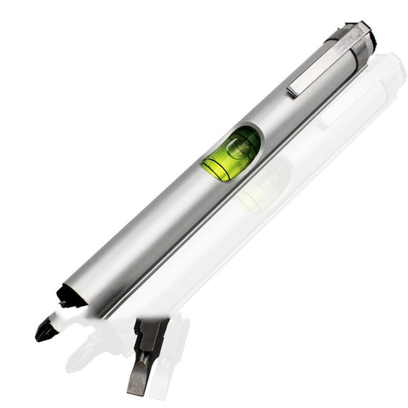 Pen-shaped or Pen-type Spirit Level with Magnetic Screwdriver