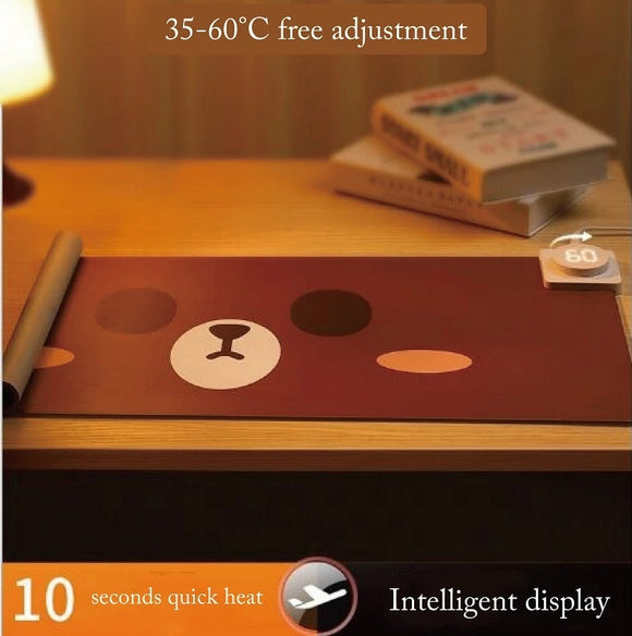 Heating Mouse Pad, USB Office Warming Table Mat for Autustic People and Elderly