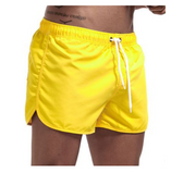 Wrap men's shorts, home pants, smooth beach boxers, slim swimwear