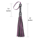 Leather Purple and Black Tassel Whip Toy