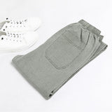 Linen Solid Color Casual Pants