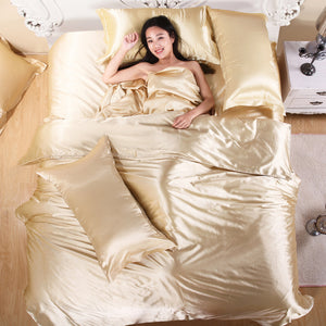 Ice Silk Suit, Quilt, Bed and Pillow Cover Set